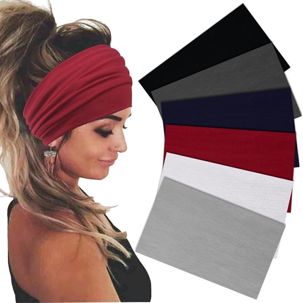 Wide Headbands For Women Stretch Headband Boho Head Bands Women's Hair Band Turb